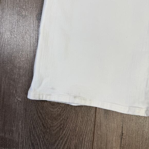 J.Crew Bootcut Jeans SZ 31 Tall White Hi-Rise Denim Flare-leg 2003 Super Stretch - Picture 5 of 9